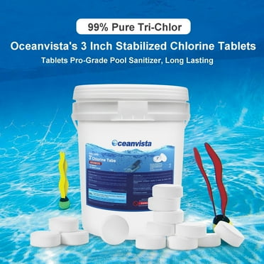 50LBS 3-IN Individually Wrapped Chlorine Tablet Sanitizer for Spa, Hot Tubs or Swimming Pool (50LBS PER PACK)