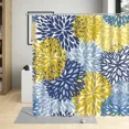 thumbnail image 6 of Cartoons Colorful Flower Printing Shower Curtains Green Palm Leaf Waterproof Bathroom r Polyester Fabric Curtain With, 6 of 7