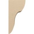 thumbnail image 3 of 11"W x 11"D x 22"H Wide Carmel Rough Cedar Woodgrain TimberThane Corbel, Primed Tan, 3 of 6