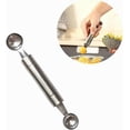 thumbnail image 3 of Double-Sided Fruit Melon Baller Spoon, 2 in 1 Stainless Steel Scoop Cutter 20cm, 3 of 4
