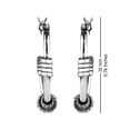 thumbnail image 5 of LeCalla 925 Sterling Silver Hypoallergenic Light-Weight Oxidized Tribal Balinese Hoop Earrings Jewelry for Women and Teen 20MM, 5 of 8