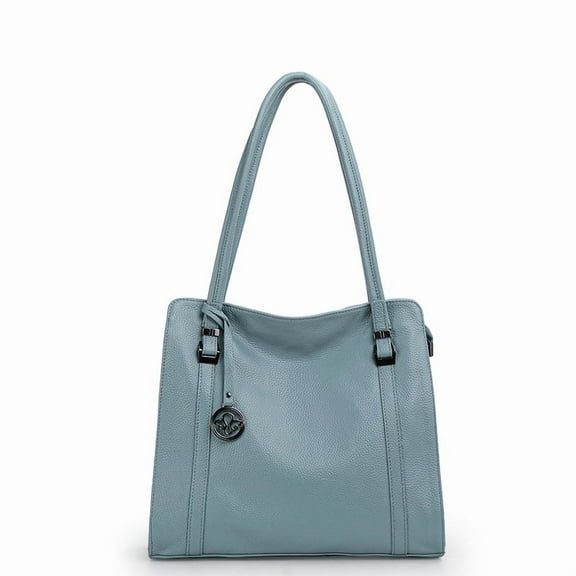 Genuine Leather Hobo Tote Bag, Women's Grainy Shoulder Crossbody Handbag Purse