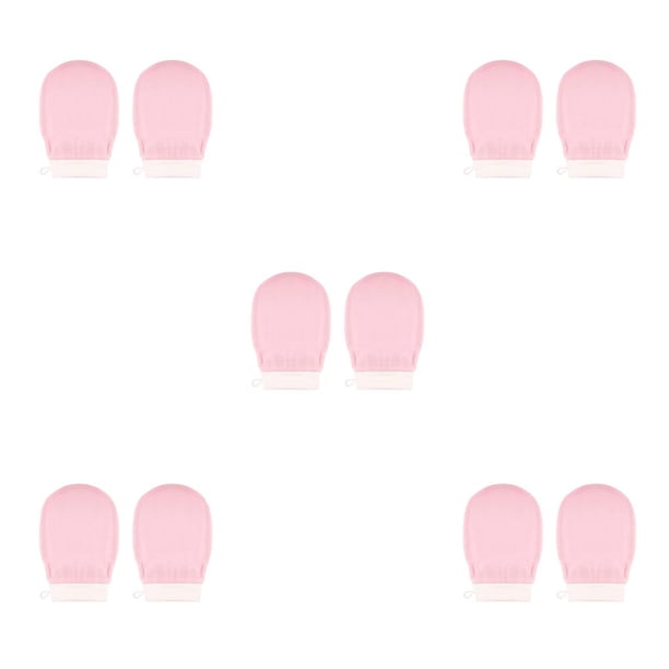 Guantes de baño Wosthever 2 uds Guante de baño masaje Facial exfoliante multicolor