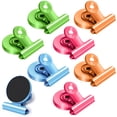thumbnail image 1 of Imanes para nevera JTIEO, paquete de 8 clips magnéticos coloridos, 1 of 7