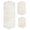 thumbnail image 3 of Home Weavers Waterford Collection 100% Cotton Non-Slip Bathroom Rug Set Machine Washable Bathroom Rug-17"x24", Bath Rug- 21"x34", Runner- 22"x60", Ivory Color 3 Piece Bath Rug set, 3 of 8