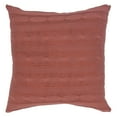 thumbnail image 2 of Rizzy Home Cable Knit Buttoned Back Cotton Decorative Throw Pillow, 18" x 18", Red, 2 of 2