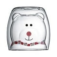 thumbnail image 2 of Weloille Christmas Gift, Lovely Glass Mugs Bear Cat Dog Animal Double-layer Tea Milk Coffee Cup With Round Mouth Prevent Scald Cartoon, 2 of 2