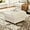 Beige, variant on Kidirect Beige Corduroy Storage Ottoman, 25" Large Living Room Ottoman, Tool-Free Setup Ottomans with Storage, Solid Wood Coffee Table, Comfy Bench for Bedroom, Ottomans for Living Room Home Office