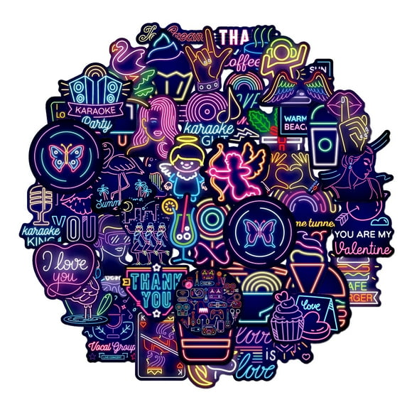 Lot of 50 vinyl stickers with graffiti, decorative for laptops, suitcases, motorcycles, skateboards, cars, snowboards, luggage, bomb stickers…