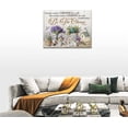 thumbnail image 4 of Thanksgiving Christmas Gift  Purple Lavender Wall Art for Bathroom Rustic Flower Canvas Wall Art Farmhouse Botanical Lavender Print Paintings Framed Artwork Home Decor for Bedroom Living Room 12"x16", 4 of 6