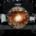 thumbnail image 1 of 3D Abstract Crushing Surface Polyester Universal Spare Wheel Tire Cover Wheel Covers for Trailer RV SUV Truck Camper, 1 of 5