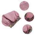 thumbnail image 3 of Unique Bargains Women Flowered Shower Cap Black 1 Pc Rose Gold Tone, 3 of 5