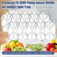 thumbnail image 4 of 10 Pack Refill Cartridge Kit Compatible with ZEVOPlug-in Light M364 and Max, Flying Insect Refills Replacement Fully Fit Insects Replacement Kit for Indoor Light Trap, 4 of 7