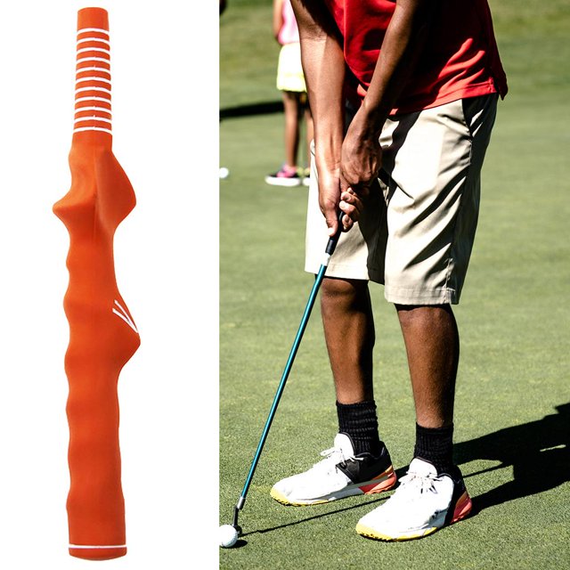 Agarre para golf suave entrenador accesorio mano posicionamiento mejora empuñaduras principiantes Swing entrenamiento práctica herramienta adaptaciónción 1473 mm DYNWAVEMX Agarre del palo de golf