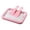 pink, variant on Rolled Ice Cream Maker, Rolled Ice Cream Tray, Ice Cream Maker Kit, At-Home Rolled Ice Cream Machine with 2 Spatula for Home or Camping Use,White