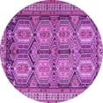 thumbnail image 1 of Ahgly Company Indoor Round Persian Purple Traditional Area Rugs, 4' Round, 1 of 4