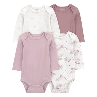 Carter's Child of Mine Baby Girl Bodysuits, 3-Pack, Sizes Preemie