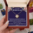 thumbnail image 5 of Mother In Law - Because of you, Love Knot Necklace, Gift Box Included, 5 of 5