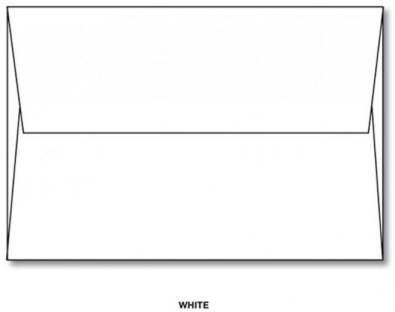 5" x 7" Red Blank Greeting Cards & White A7 Envelopes - 25 Per Pack