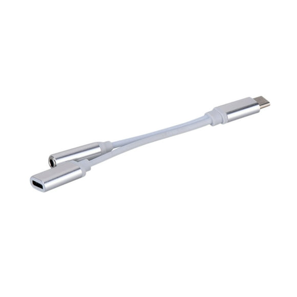 Sentmoon Todays Deals Clearance Sales Type-c To Type-C+3.5mm Audio Adapter Headset Charging Two-in-one Adapter Deals of the Day Clearance Prime