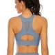 thumbnail image 4 of Ropa interior deportiva con cremallera frontal para mujer: sujetador deportivo de malla ahuecado con hermosa cremallera frontal en la parte posterior, gasa de malla transpirable, 4 of 5