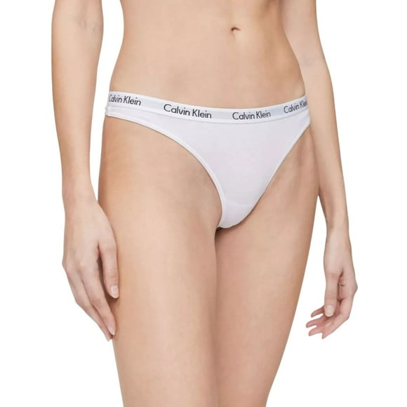 Tanga Calvin Klein Clásica De Algodón Blanco