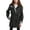 Black 2, variant on URBAN REPUBLIC Girls Rain Jacket - Lightweight Slicker Shell Vinyl Anorak Windbreaker for Kids (7-16)