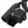 thumbnail image 3 of Earpiece with throat microphone and transparent acoustic tube, for walkie-talkie, with PTT U94 for Motorola T5000, 3 of 4