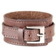 thumbnail image 2 of Pulsera de cuero ancha de moda Brazalete Brazalete Joyería de mujer Marrón jinwen Brazalete de brazalete Punk Biker, 2 of 8