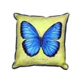 thumbnail image 3 of Betsy Drake Dick's Blue Morpho Zippered Throw Pillow, 3 of 3