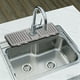 thumbnail image 5 of Faucet Drains Pad, Kitchen Sink Splash Proof, Thickened Dry Pad, Waterproof Stain Resistant, Foldable Portable, Metal Frame, For Bathroom, 5 of 9