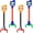 Red,green, variant on NCQ 4 Pcs Interactive Grabber Claw Robot Arm Pack Reacher Pickup Tool and Hand Eye Coordination Play, 18 Inch (Multicolor)