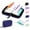 Blue, variant on A8 Waterproof Pill Pouch Set, Weekly Pill Organizer with 14 Color Coded Medicine Pouches, Large Reusable Travel Medicine Case, Crush Resistant Waterproof Zipper Storage for Vitamins Fish