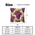 thumbnail image 5 of Grape Decorative Velvet Throw Pillow Covers for Chair - Set of 2, Unique Patterns, 16x16, 18x18, 20x20 Inches for Home Decor and Gifts, 5 of 6