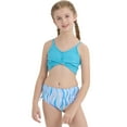 thumbnail image 2 of Ardorlove Girls Swimsuit Bathing Suits Criss Cross Bikini Set Two Piece Kids Teen Girls' Swimwear Bathing Suit 7-16T, 2 of 7