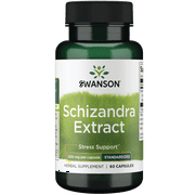 Swanson Schizandra Extract 500 Milligrams 60 Capsules