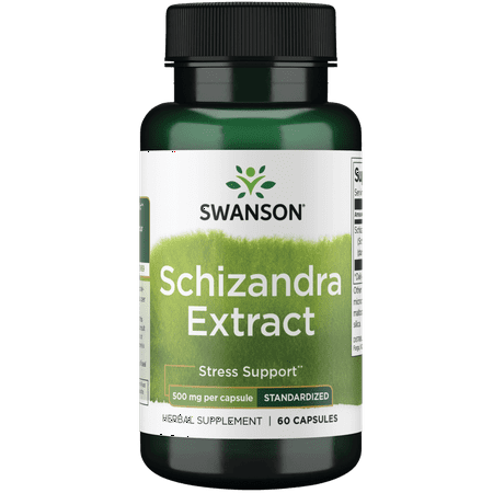 Swanson Schizandra Extract 500 Milligrams 60 Capsules