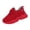 Red, variant on EKVAHL Women's Orthopedic Walking Sneakers, Non‑Slip Knit Mid Top Shoes, Lightweight Arch Support Sneakers For Work Gym Beige