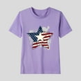 thumbnail image 2 of Jinhomg Patriotic T Shirts for Kids Short Sleeve America Flag Graphic Tees Soft Comfy Cotton Holiday Tops Red White and Blue Parade Street Outfits Blue 14 Years, 2 of 6