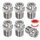 thumbnail image 1 of 6 piezas de puntas de limpieza de superficie de 15 grados de 0.977mm de diámetro, macho de 1/4" NPT de acero inoxidable con cinta de sellado, 1 of 7