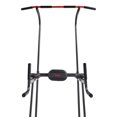 thumbnail image 4 of Sunny Health & Fitness Multi-Function Compact Power Tower 300 LB Weight Capacity Strength Training Fitness Equipment with Captains Chair, Dip Station, Pull Up Bar, Push Up & Core Workout - SF-XF924016, 4 of 6