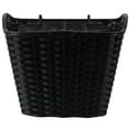 thumbnail image 1 of SHISUYAN Bike Front Basket Rattan Woven Basket With Cover Lid Handlebar Storage Baskets Electric Off Baskets for ( Black ), 1 of 8