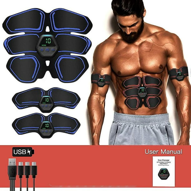 Ems Abdomen Stimulator Muscle Toner Abdominal Toning Belt Workouts Portable  Training Home