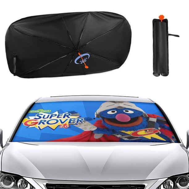 Grover Sombrilla Solar para Auto - Protector de Parabrisas Plegable | Cortina Solar Delantero | Bloqueo UV y Aislamiento de Calor 133x73cm