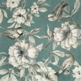 thumbnail image 2 of Loreth, Lanie 20x20 Gold Ornate Wood Framed with Double Matting Museum Art Print Titled - Peonies And Birds, 2 of 4
