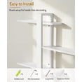 thumbnail image 5 of Gronda White Floating Shelves for Wall Mounted, 3 Tier 20" Adjustable Pine Wood Floating Shelf for Bedroom Living Room Bathroom, Modern Home Decor Storage Display, 5 of 7