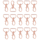 thumbnail image 2 of 35Pcs Swivel Clasps Lanyard Snap Hooks Keychain Clip Hook Lobster Claw Clasp Metal Hook Clasp with D Rings Rose Gold, 2 of 5