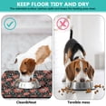 thumbnail image 3 of Floral Daisy Pattern Dog Bowl Mat - Waterproof Absorbent Pet Placemat - Non-Slip Retro Design - Multi-Layer Protection - Large Size for Messy Drinkers, 3 of 5