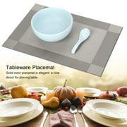 Rdeghly 4 Pcs Placemat PVC Dining Table Mat Plate Pads Bowl Pad Coasters Table Cloth Pad,Placemat, PVC Placemat