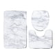 thumbnail image 1 of Billuyoard Juego de alfombrillas de baño antideslizantes de 3 piezas con contornos de mármol rosa dorado, fáciles de instalar e impermeables Juegos de accesorios de baño Y181009-C001, 1 of 6